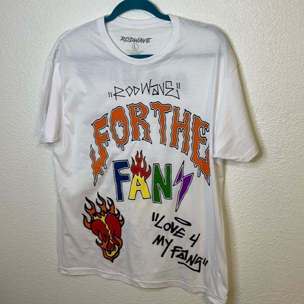 NEW-Rod Wave-Love “For The Fans” Tour- white- Men’s size Large